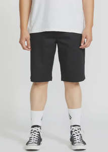 Mens Walk Shorts: Volcom - Frickin Modern Straight Short ( Black)