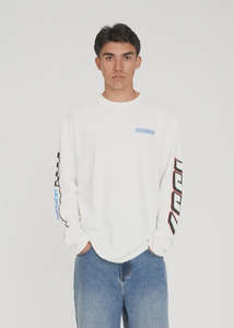 Huffer: Huffer - Block Long Sleeve Tee 220/Sponsors
