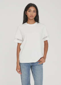 Huffer: Huffer - Classic Tee 170/Cherie(Chalk)