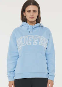 Womens Hooded Sweat: Huffer - Slouch Hood 350/Lined Out