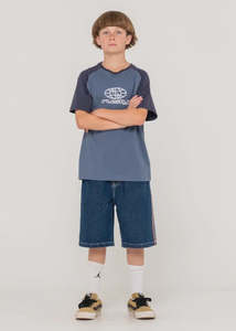 Black Friday 2025: Rusty - Flip Daddy Jort Boys (Deep Sea Blue/Orange)