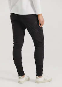 Home Lee - Winter Apartment Pants (Black with Black X Outline)
