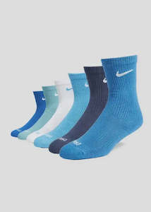 Accessories: Nike - Plush Cushion Crew Sock 6PK