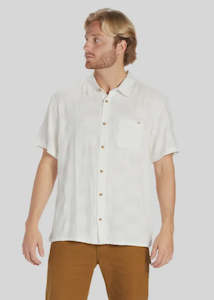 Billabong: Billabong - Sundays Jaquard Short Sleeve Shirt (Off White)