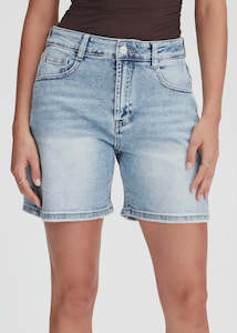 Junkfood Jeans: Junkfood Jeans - Bronte Shorts (Blue)