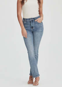 Junkfood Jeans: Junkfood Jeans - Peachy Push Up Short Stuff Jean (Blue)
