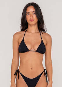 Rusty: Rusty - Sandalwood Multiway Bikini Top (Black)