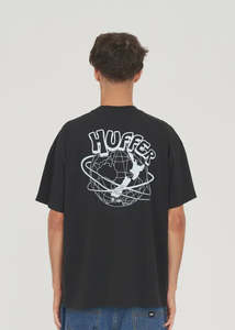 Mens Tees Short Sleeve: Huffer - Block Tee 220/Orbit