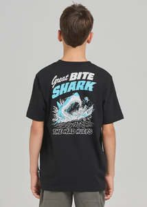 Kids Gloves: The Mad Hueys - Great Bite Shark Short Sleeve Tee (Boys)