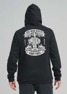 Mens Hooded Sweat: The Mad Hueys - Ahoy Fkrs Storm Hooded Pullover