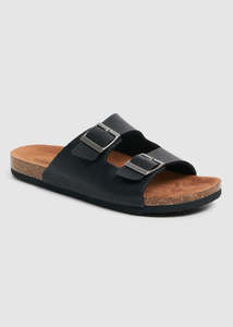 Footwear: Kustom - Duo Slide (Black Tan)