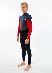 Wetsuits: Rip Curl - Junior Omega 4/3 Back Zip Steamer