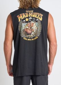 Mens Singlets: The Mad Hueys - Yeah Nah NZ Muscle