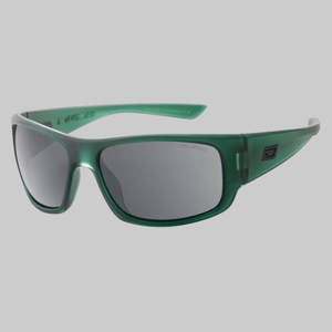 Mens Sunglasses: Dirty Dog - Gorilla (Satin Crystal Dark Green - Grey)