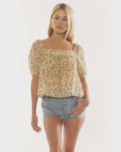 Womens Fashion Tops: Amuse - Babydoll Woven Top