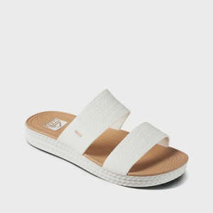 Womens Footwear: Reef - Water Vista Slide (White/Tan)