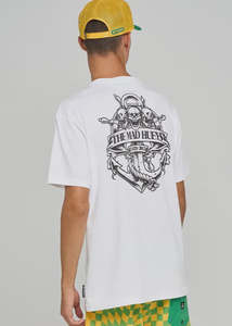 Mens Tees Short Sleeve: The Mad Hueys - Triple Anchor Short Sleeve Tee