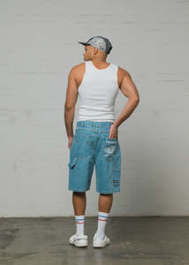 Mens Walk Shorts: WNDRR - Booster Denim Short