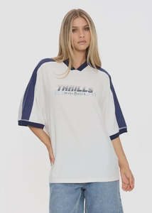 Womens 1: Thrills - Speed Kills V-Neck Oversized Tee