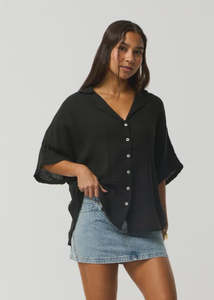 Rip Curl: Rip Curl - Premium Short Sleeve Shirt (Black)