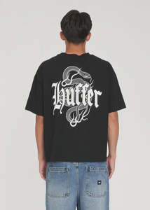 Mens Tees Short Sleeve: Huffer - Block Crop Tee 220/Viper