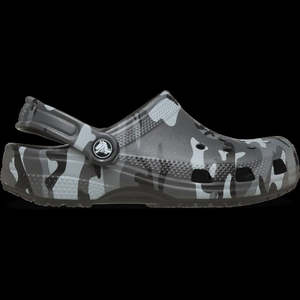 Crocs - Classic Camouflage Clog (Black/Slate Grey)
