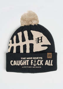 Beanies: The Mad Hueys - Caught Fk All Jaw Relaxed Beanie