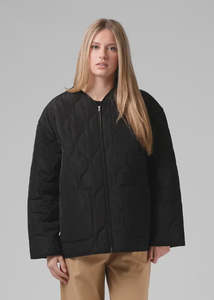 Womens Jackets: RPM - Quilted Jacket (Black)