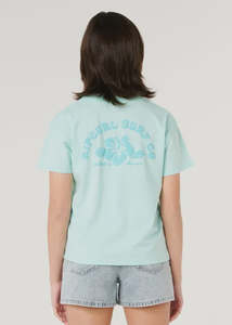 Rip Curl: Rip Curl - Girls Hibiscus Heat Logo Tee