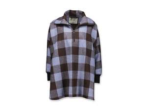 Swanndri Feldon Shelter: Womens Wool Camp Poncho - Walker Check - By Feldon Shelter & Swanndri
