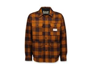 Swanndri Feldon Shelter: Wool Camp Shacket - Cedar Check - By Feldon Shelter & Swanndri