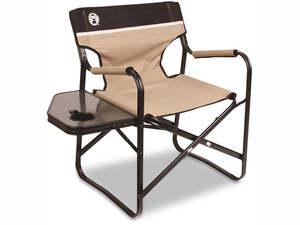 Directors Plus Steel Chair with Side Table - By Coleman