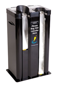 Black Wet Umbrella Wrapper wet-umbrella-baggers