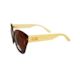 Sunglasses Wooden Arms Hepburn Style Tortoise Shell Frames