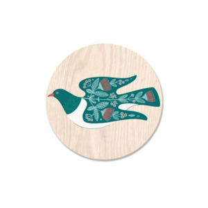 Coasters Placemats: Folk Kereru Coaster