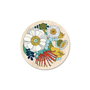 Coasters Placemats: Folk Flower Coaster