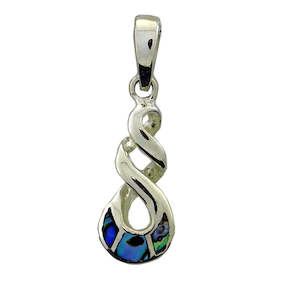 Paua Pendants: Paua Pendant Triple Twist