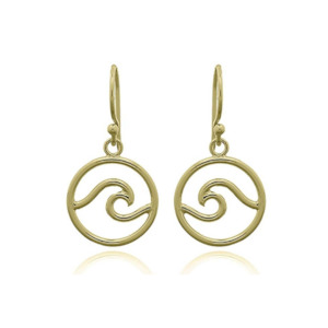 Wave Collection: Wave Earring Gold Plated