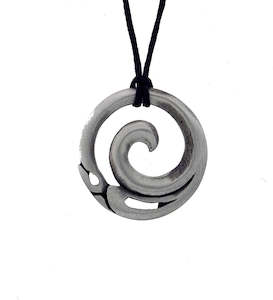 Pewter pendant manaia