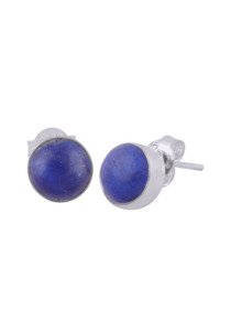 Earrings 1: Lapis Stud & Stg Silver