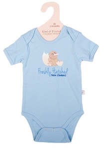 Baby Kiwi Freshly Hatched Body Suit Blue