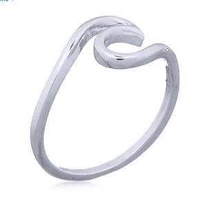Sterling Silver Jewellery: Wave Ring Sterling Silver