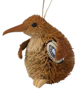 Xmas Decorations: New Zealand Kiwi Rugby Supporter Decoration