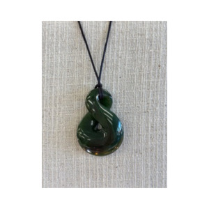 New Zealand Pounamu Pikorua (Twist) Necklace