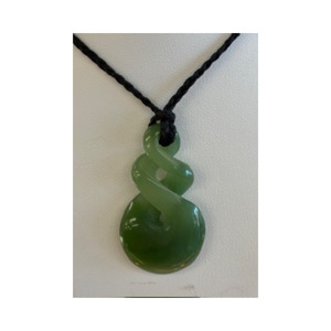 New Zealand Pounamu Pikorua (Triple Twist) Necklace