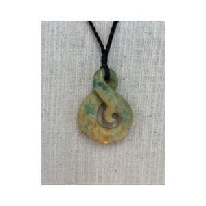 New Zealand Pounamu Pikorua (Twist) Necklace