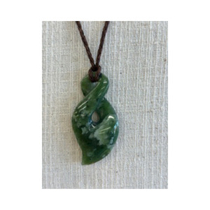 New Zealand Pounamu Pikorua (Twist) Necklace