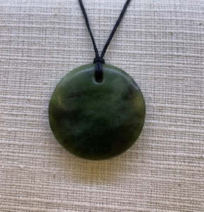 Jewellery: New Zealand Pounamu Disc (Porohita)