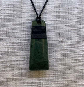 New Zealand Pounamu Toki (Adze) Necklace