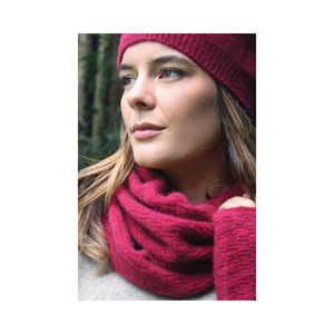 Possum Merino Dash Neck Warmer/Scarf - Raspberry